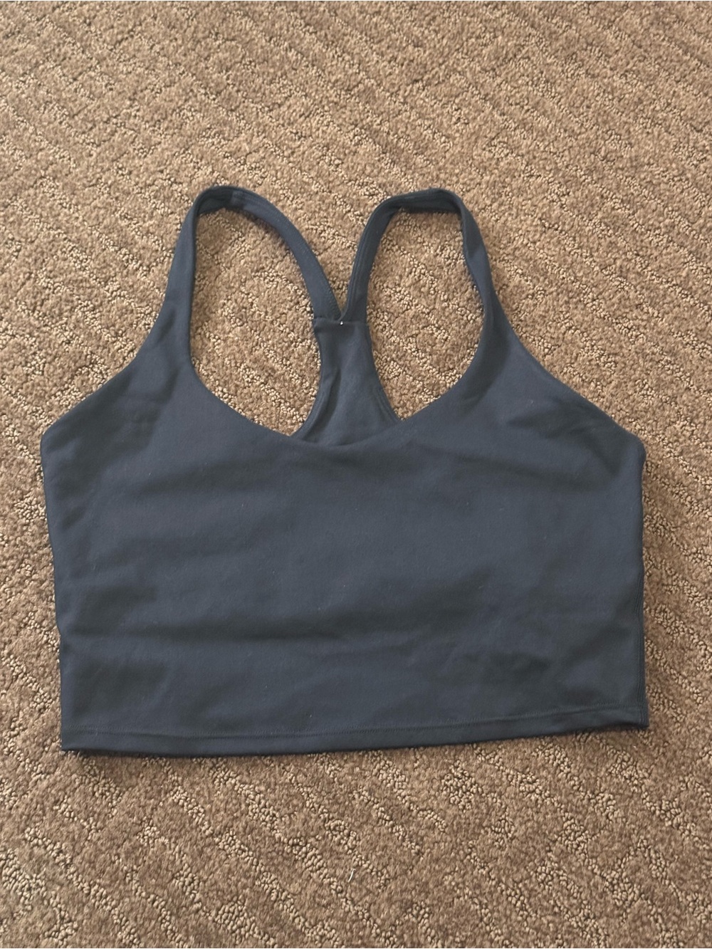 Carbon 38 black sports bra size small